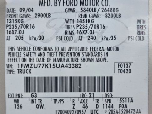Used 2005 Ford Explorer Sport Trac XLS AWD/4WD image 36