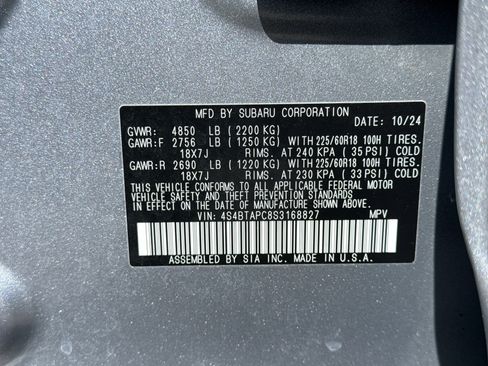 Certified 2025 Subaru Outback Touring AWD/4WD image 26