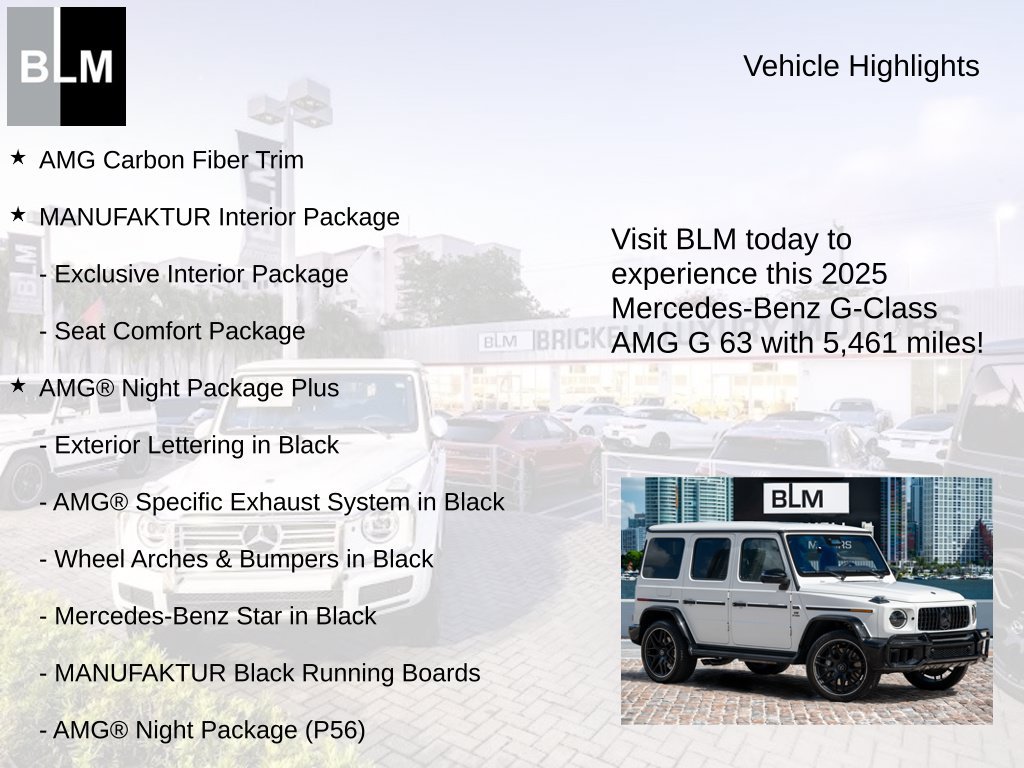 Used 2025 Mercedes-Benz G 63 AMG 4MATIC image 5