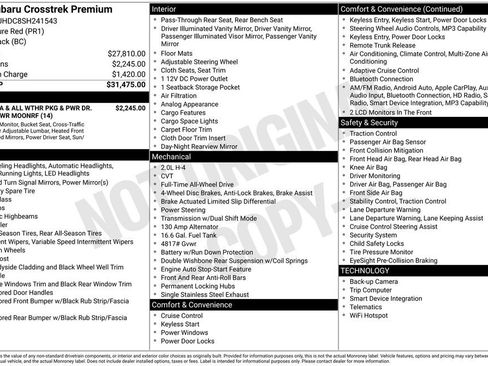 Certified 2025 Subaru Crosstrek 2.5i Premium AWD/4WD image 37