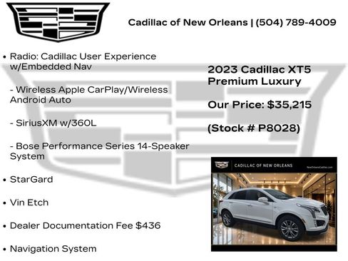 Certified 2023 Cadillac XT5 Premium Luxury FWD image 7