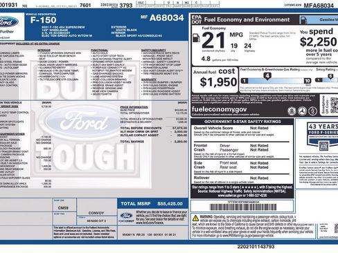 Used 2021 Ford F150 XLT w/ Equipment Group 302A High AWD/4WD image 6