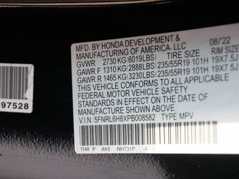 Certified 2023 Honda Odyssey Touring image 36
