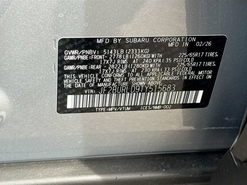 New 2026 Subaru Outback Wilderness AWD/4WD image 32