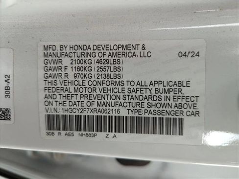 Certified 2024 Honda Accord Sport image 14