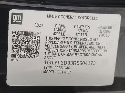 Used 2024 Chevrolet Corvette Z06 w/ Stealth Interior Trim Package image 26