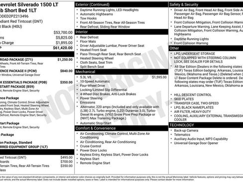 Used 2023 Chevrolet Silverado 1500 LT w/ Z71 Off-Road Package AWD/4WD image 12