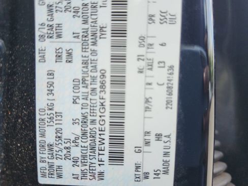 Used 2016 Ford F150 Lariat AWD/4WD image 19