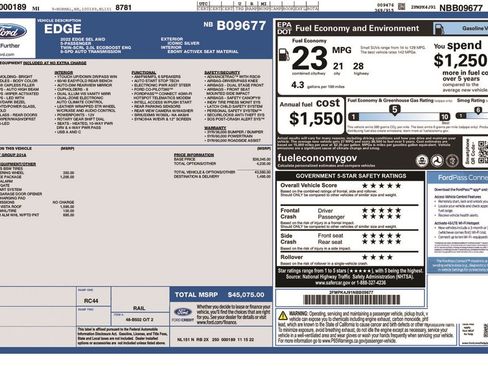 Certified 2022 Ford Edge SEL w/ Convenience Package image 6