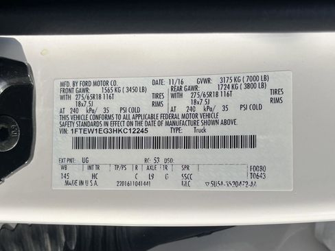 Used 2017 Ford F150 Lariat w/ Equipment Group 501A Mid image 36