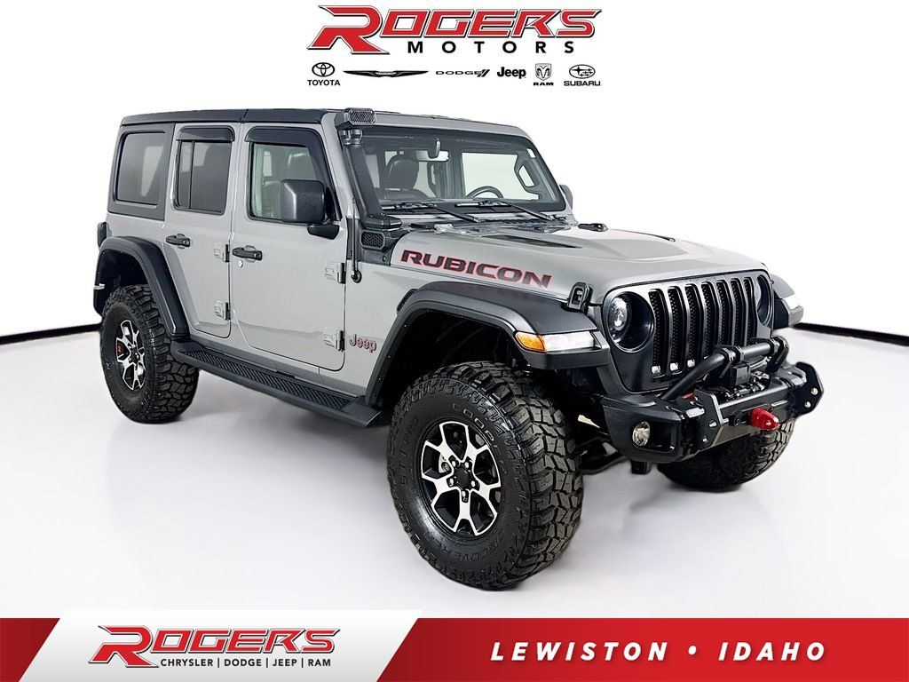 Used 2021 Jeep Wrangler Unlimited Rubicon w/ Uconnect 4C Nav & Sound Group AWD/4WD image 1