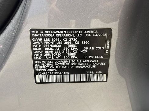 Used 2022 Volkswagen Atlas SE AWD/4WD image 26