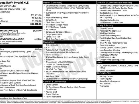 Used 2023 Toyota RAV4 XLE w/ Convenience Package AWD/4WD image 3