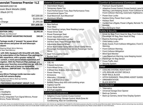 Used 2023 Chevrolet Traverse Premier w/ Redline Edition FWD image 39