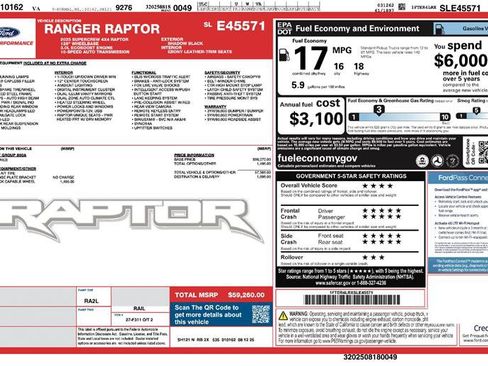 Used 2025 Ford Ranger Raptor AWD/4WD image 2