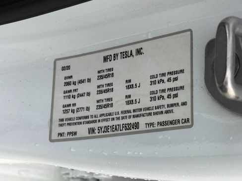 Used 2020 Tesla Model 3 Standard Range Plus image 45