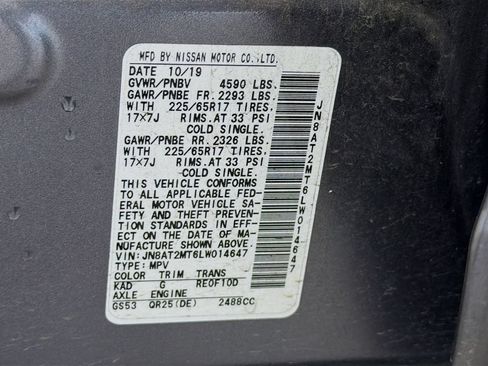 Used 2020 Nissan Rogue SV FWD image 30