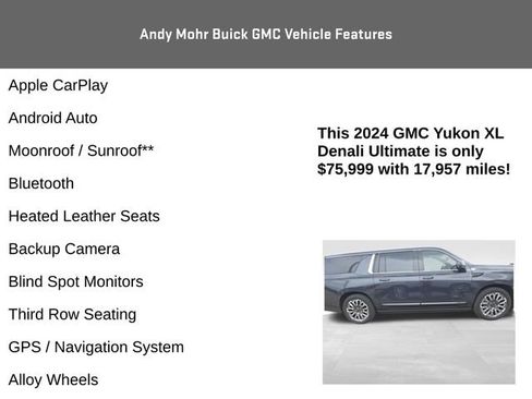 Used 2024 GMC Yukon XL Denali Ultimate AWD/4WD image 4