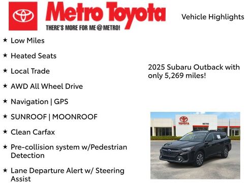 Used 2025 Subaru Outback Premium w/ Popular Package #1A AWD/4WD image 8