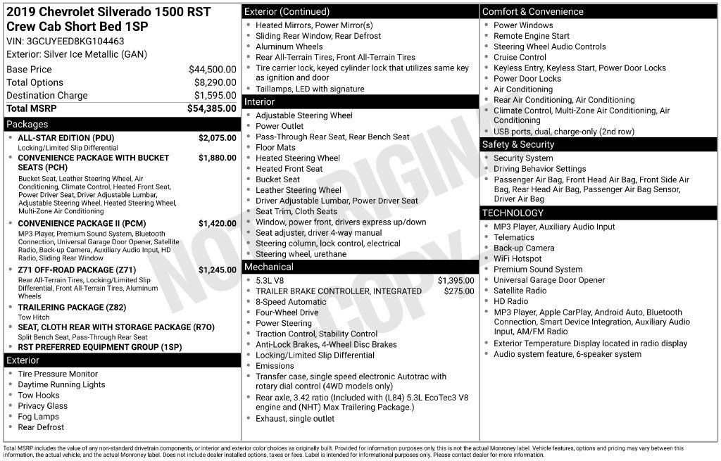 Certified 2019 Chevrolet Silverado 1500 RST w/ All-Star Edition AWD/4WD image 3
