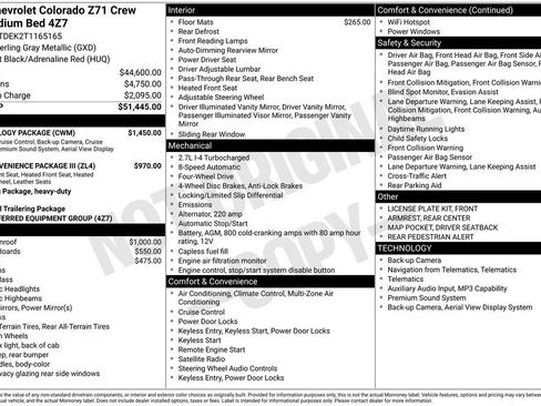 New 2026 Chevrolet Colorado Z71 w/ Technology Package AWD/4WD image 6