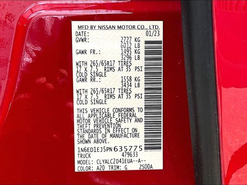 Certified 2023 Nissan Frontier SV w/ SV Convenience Package image 33