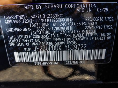 New 2026 Subaru Outback Limited AWD/4WD image 47
