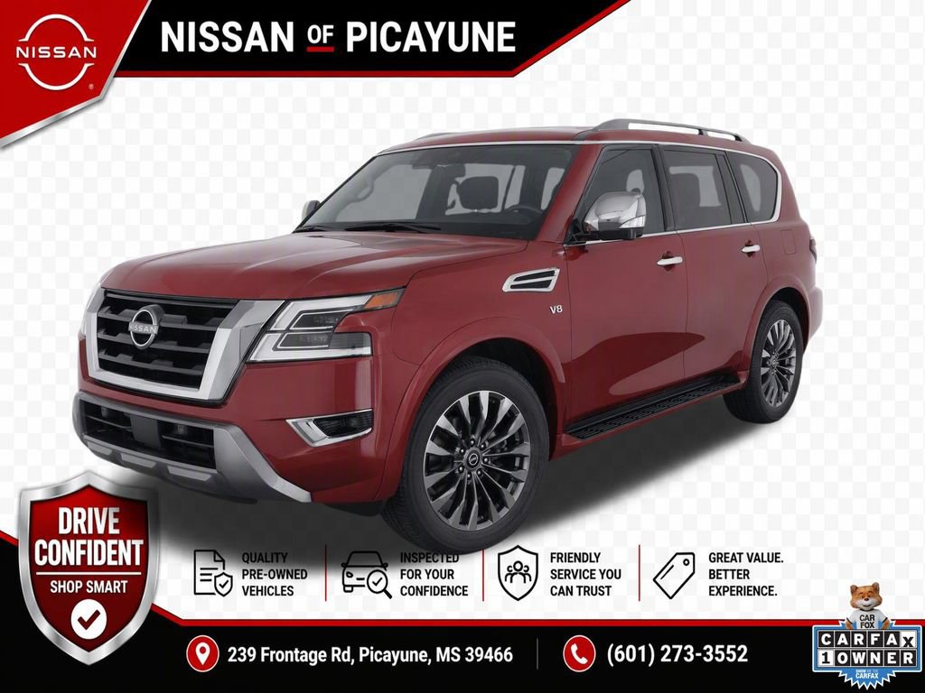 Certified 2023 Nissan Armada Platinum w/ Captain's Chairs Package RWD 360° Tour
