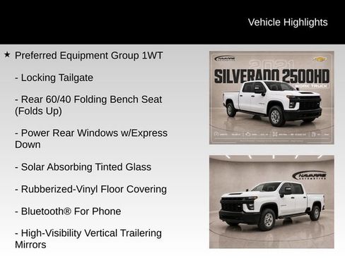 Used 2021 Chevrolet Silverado 2500 W/T w/ Gooseneck/5TH Wheel Package AWD/4WD image 5