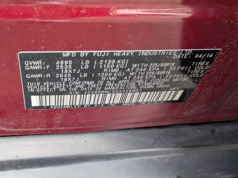 Used 2016 Subaru Outback 2.5i Limited AWD/4WD image 42