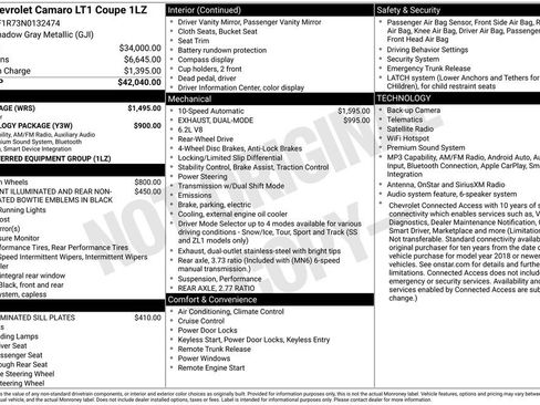 Used 2022 Chevrolet Camaro LT w/ RS Package RWD image 6