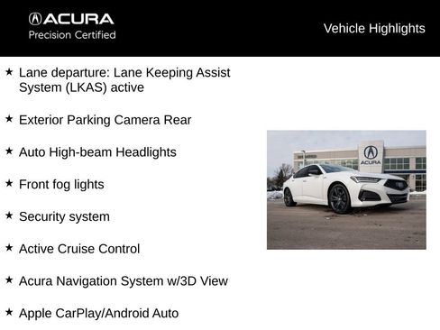 Certified 2023 Acura TLX SH-AWD w/ A-SPEC Pkg image 17