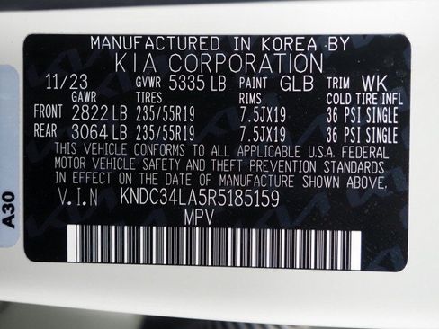 Used 2024 Kia EV6 Wind w/ Wind Technology Package RWD image 77