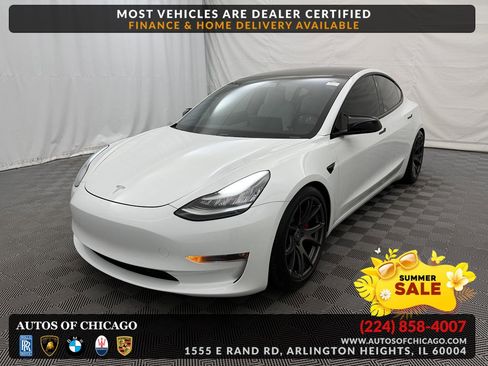 Used 2021 Tesla Model 3 Performance AWD/4WD image 1