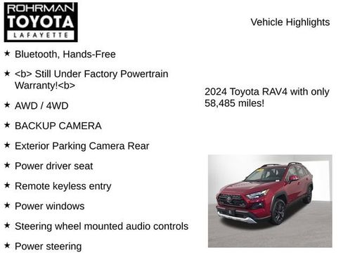 Used 2024 Toyota RAV4 Adventure AWD/4WD image 7