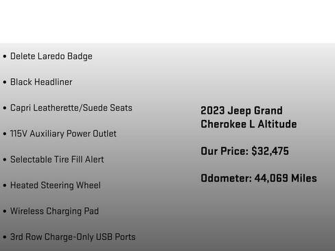 Used 2023 Jeep Grand Cherokee L Laredo AWD/4WD image 30