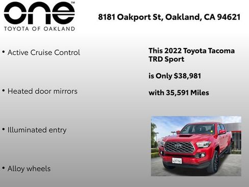 Used 2022 Toyota Tacoma TRD Sport w/ TRD Premium Sport Package AWD/4WD image 9