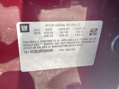 Used 2015 Chevrolet Malibu LT w/ Power Convenience Package FWD image 31