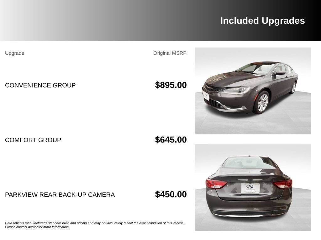 Used 2015 Chrysler 200 Limited w/ Convenience Group FWD image 6