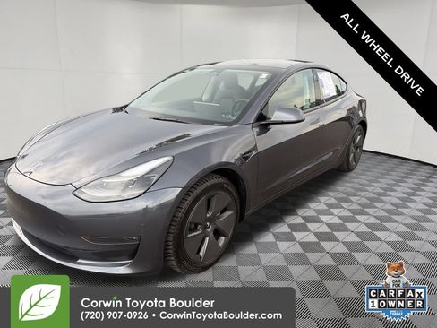 Used 2022 Tesla Model 3 Long Range AWD/4WD image 3