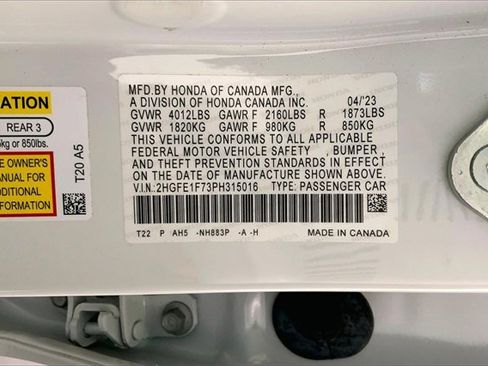 Used 2023 Honda Civic EX image 8