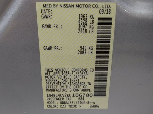 Used 2019 Nissan Altima 2.5 SR FWD image 33
