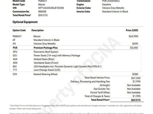 Certified 2025 Porsche Macan AWD/4WD image 6