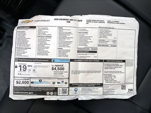 New 2026 Chevrolet Colorado Z71 w/ Z71 Convenience Package 2 image 21