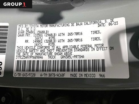 Certified 2023 Toyota Tacoma 4x4 Double Cab w/ Trail Edition image 37