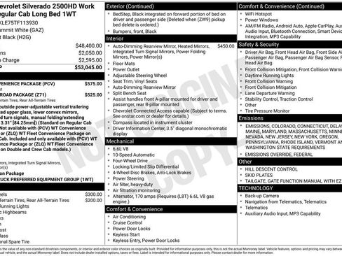 New 2026 Chevrolet Silverado 2500 W/T w/ WT Convenience Package image 26