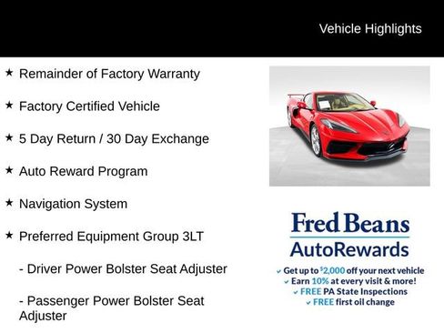 Certified 2023 Chevrolet Corvette Stingray w/ Z51 Performance Package image 4