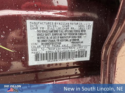 New 2025 Nissan Sentra SV w/ All-Weather Package image 12