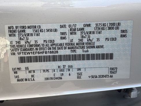 Used 2017 Ford F150 Lariat AWD/4WD image 9