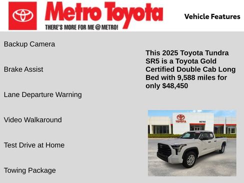 Certified 2025 Toyota Tundra SR5 AWD/4WD image 16